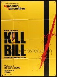 6p766 KILL BILL VOL 1/KILL BILL VOL 2 French 1p '04 Quentin Tarantino, Uma Thurman, cool image!