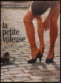 6p804 LITTLE THIEF French 1p '88 great close up of Charlotte Gainsbourg's sexy legs!