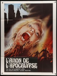 6p855 NIGHTMARE CITY French 1p '80 Incubo sulla citta contaminata, Umberto Lenzi, wild zombie art!