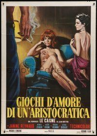 6p095 BITCHES Italian 1p '73 different art of sexy naked girls staring at smoking man!