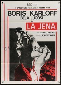 6p100 BODY SNATCHER Italian 1p R80s great image of Boris Karloff robbing body from graveyard!