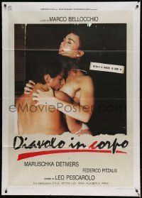 6p127 DEVIL IN THE FLESH Italian 1p '87 Bellocchio's Il Diavolo in Corpo, sexy Maruschka Detmers!