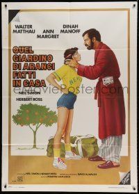 6p167 I OUGHT TO BE IN PICTURES Italian 1p '82 art of Walter Matthau & daughter Dinah Manoff!