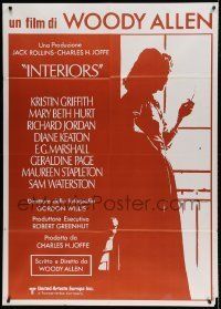 6p173 INTERIORS Italian 1p '79 Diane Keaton, Mary Beth Hurt, E.G. Marshall, directed by Woody Allen