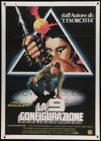 6p216 NINTH CONFIGURATION Italian 1p '80 William Peter Blatty, cool different art!