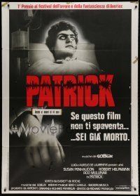 6p222 PATRICK Italian 1p '79 Australian horror, he was deaf, dumb & blind but had a 6th sense!