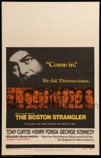 6p308 BOSTON STRANGLER WC '68 Tony Curtis, Henry Fonda, he killed thirteen girls!