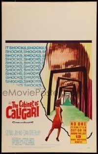 6p313 CABINET OF CALIGARI WC '62 written by Robert Bloch, it shocks the unshockables!
