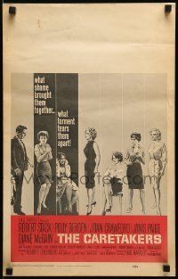 6p317 CARETAKERS WC '63 Robert Stack, Polly Bergen & Joan Crawford in a mental hospital!