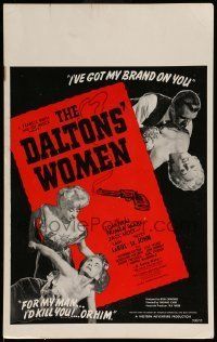 6p333 DALTONS' WOMEN WC '50 Tom Neal, bad girl Pamela Blake would kill for her man!