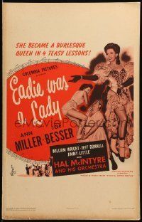 6p347 EADIE WAS A LADY WC '44 Ann Miller becomes a burlesque queen in 4 teasy lessons!