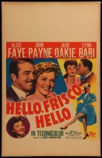 6p385 HELLO, FRISCO, HELLO WC '43 Alice Faye, John Payne, Jack Oakie & Lynn Bari in California!