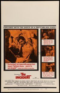 6p397 INCIDENT WC '68 Beau Bridges, Martin Sheen, explodes with the shock of a switchblade knife!
