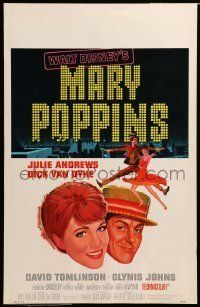 6p433 MARY POPPINS WC '64 Julie Andrews & Dick Van Dyke in Walt Disney's musical classic!