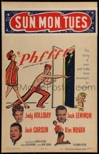 6p464 PHFFFT WC '54 Jack Lemmon, Kim Novak & Judy Holliday, written by George Axelrod!