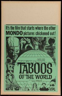 6p509 TABOOS OF THE WORLD Benton WC '63 it starts where the other MONDO pictures chickened out!