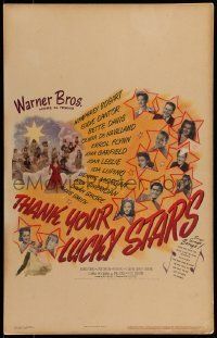 6p514 THANK YOUR LUCKY STARS WC '43 Errol Flynn, Humphrey Bogart, Bette Davis & more pictured!