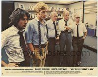 6r367 ALL THE PRESIDENT'S MEN color 11x14 still #4 '76 Warden, Robards, Dustin Hoffman & Redford!