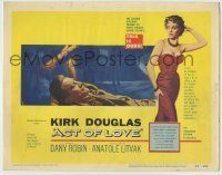 6r010 ACT OF LOVE TC '53 Kirk Douglas is wanted for desertion, Dany Robin for questioning!