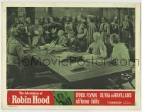 6r359 ADVENTURES OF ROBIN HOOD LC R64 Basil Rathbone & men listen to Melville Cooper!