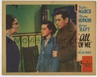 6r366 ALL OF ME LC '34 Helen Mack stares at old lady looking at George Raft in trench coat!