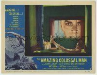 6r369 AMAZING COLOSSAL MAN LC #6 '57 best image of monster peeking at bathing girl through window!