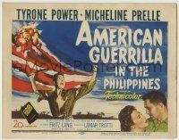 6r023 AMERICAN GUERRILLA IN THE PHILIPPINES TC '50 Fritz Lang, art of Tyrone Power in World War II