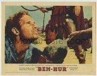 6r385 BEN-HUR LC #3 '60 best close up of Charlton Heston with gourd given water by Jesus!