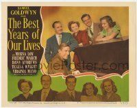 6r388 BEST YEARS OF OUR LIVES LC #8 '47 Hoagy Carmichael plays piano for March, Loy,Andrews,Wright