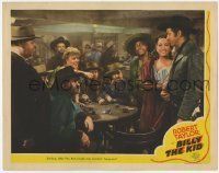 6r395 BILLY THE KID LC '41 outlaw Robert Taylor invades his enemies' hang-out while smiling!