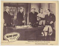 6r401 BLIND SPOT LC '47 great image of Chester Morris springing trap on murderer, film noir!