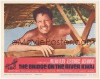6r418 BRIDGE ON THE RIVER KWAI LC R63 c/u of barechested William Holden, David Lean WWII classic!