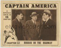 6r438 CAPTAIN AMERICA chapter 12 LC '44 Atwill, serial, great border art, Horror on the Highway!