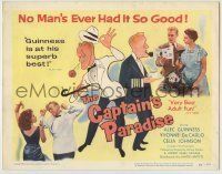 6r049 CAPTAIN'S PARADISE TC '53 great art & photos of Alec Guinness trying to juggle two wives!