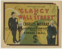 6r053 CLANCY IN WALL STREET TC '30 Irish Charley Murray w/stock market ticker & Lucien Littlefield