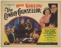 6r058 COWBOY COUNSELLOR TC '32 great image of Hoot Gibson in courtroom with Sheila Manners!