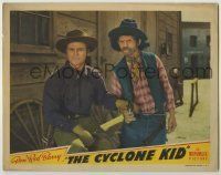 6r475 CYCLONE KID LC '42 great close up of cowboy hero Don Red Barry & sidekick Slim Andrews!