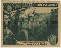 6r485 DARKEST AFRICA chapter 8 LC '36 Clyde Beatty & Manuel King in the jungle, Jaws of the Tiger!