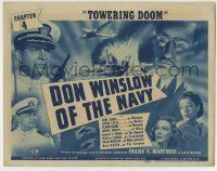 6r075 DON WINSLOW OF THE NAVY chapter 4 TC '41 Universal serial, Don Terry, Towering Doom!