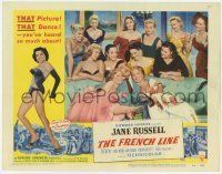 6r542 FRENCH LINE 2D LC #1 '54 Howard Hughes, Gilbert Roland surrounded by beautiful women!
