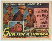 6r106 GUN FOR A COWARD TC '56 brothers Fred MacMurray, Dean Stockwell & Jeffrey Hunter!