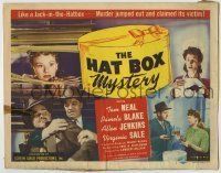 6r109 HAT BOX MYSTERY TC '46 detective Tom Neal, murder jumped out and claimed its victim!