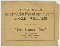 6r118 HORNET'S NEST TC '19 Earle Williams, from Mrs. Wilson Woodrow's novel, a true title card!