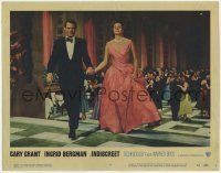 6r591 INDISCREET LC #3 '58 Cary Grant in tuxedo with beautiful Ingrid Bergman at fancy ball!