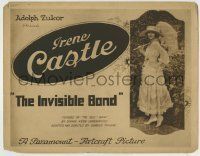 6r133 INVISIBLE BOND TC 1919 great full-length portrait of Irene Castle with hat & parasol!