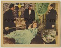 6r603 JUAREZ Other Company LC '39 Paul Muni by reclining Bette Davis as Empress Carlotta, rare!