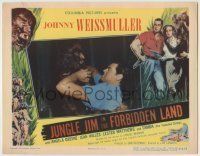 6r606 JUNGLE JIM IN THE FORBIDDEN LAND LC '51 Weissmuller in death struggle with wacky monster!