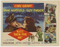 6r158 KISS THEM FOR ME TC '57 Cary Grant, Suzy Parker, sexy Jayne Mansfield, Stanley Donen!