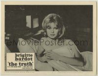 6r622 LA VERITE LC #4 '61 sexy naked Brigitte Bardot in bed, Henri-Georges Clouzot's The Truth