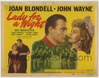 6r160 LADY FOR A NIGHT TC R50 two great images of John Wayne & Joan Blondell + sexy showgirls!